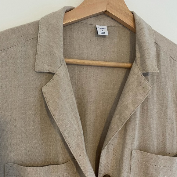 COPY - M Old Navy  Linen-Blend Utility Jumpsuit - Picture 4 of 4